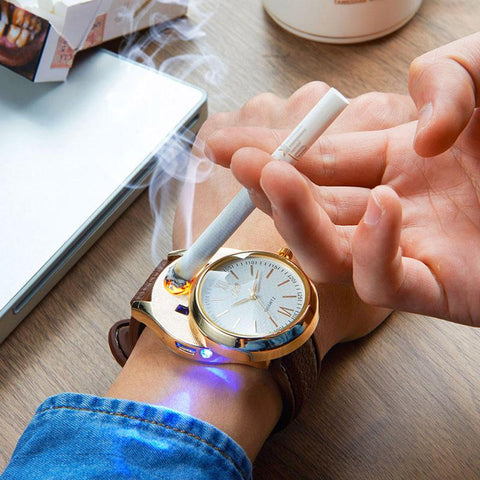 USB LIGHTER MEN'S WATCH - magazingeneral